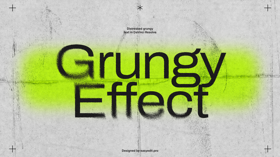 Grungy Distort Text | DaVinci Resolve Typography Tutorial